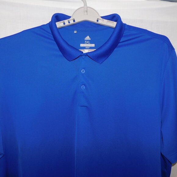Adidas Golf Mens 3XL Blue Polo Shirt - Picture 2 of 7